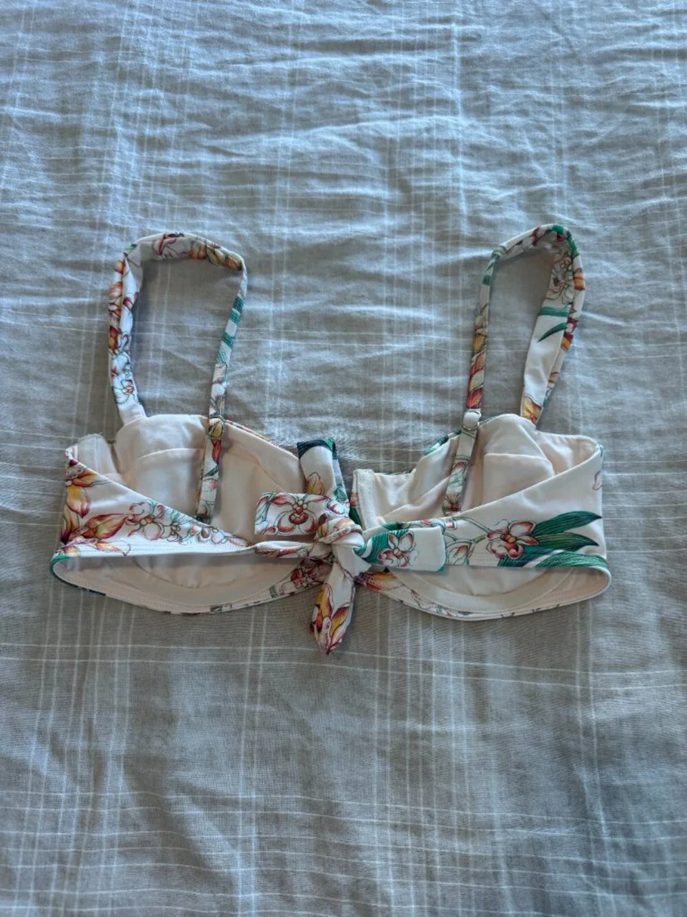 Monday Swimwear Peach Floral Bryon Bottom and Clovelly Top